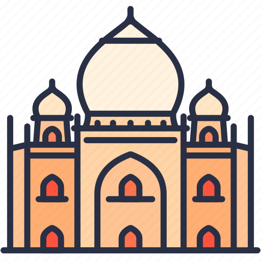 Tajmahal, india, landmark, castle, building, historical, travel icon - Download on Iconfinder