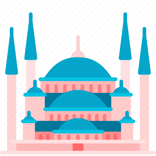 Istanbul, islam, landmark, bluemosque, sultan, turkey, building icon - Download on Iconfinder