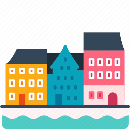 Building, town, copenhagen, river, denmark, city, landmark icon - Download on Iconfinder