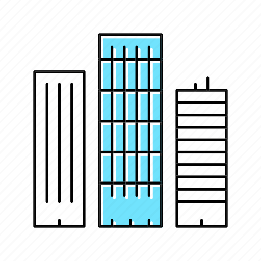 Skyscraper, buildings, architecture, bank, hospital, shop icon - Download on Iconfinder