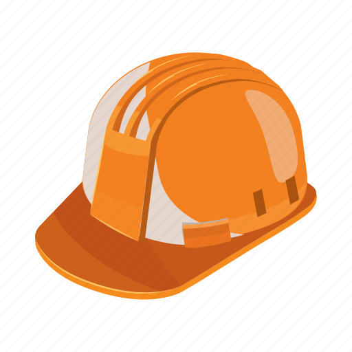 Cartoon, construction, hat, helmet, industrial, work, worker icon - Download on Iconfinder