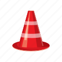 attention, cartoon icon, cone, construction, danger, safety, stop
