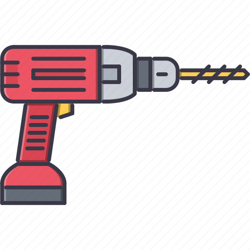 Building, drill, interior, repairs, tool icon - Download on Iconfinder