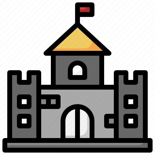 Castle, fortress, defense, fantasy, towers icon - Download on Iconfinder