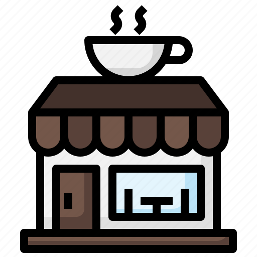 Coffee, shop, urban, cafe, town, building icon - Download on Iconfinder