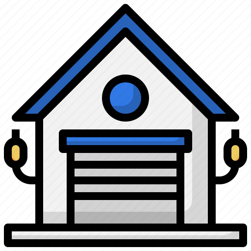 Garage, real, estate, property, house, building icon - Download on Iconfinder