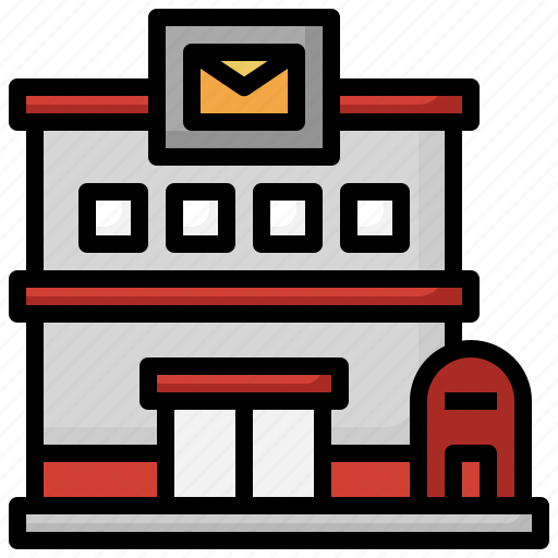 Post, office, package, mail, buildings, box icon - Download on Iconfinder