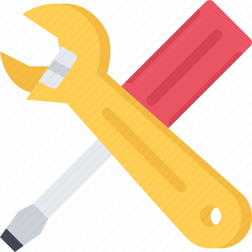 Builder, building, construction, repair, screwdriver, wrench icon - Download on Iconfinder