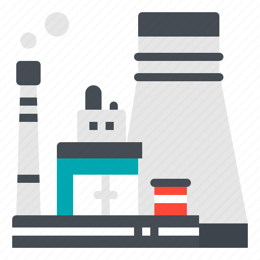 Building, industrial, plant, power, station icon - Download on Iconfinder