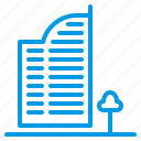 buildings, business, centre, modern, office icon