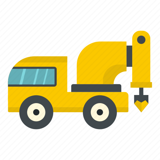 Construction, drill, drilling, equipment, ground, truck, work icon - Download on Iconfinder