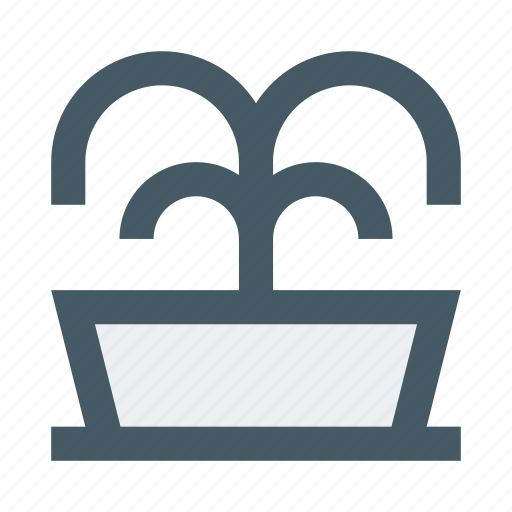 Building, city, drop, fountain, square, water icon - Download on Iconfinder
