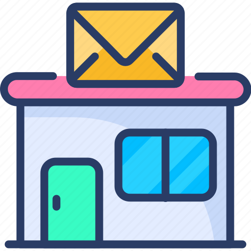 Building, courier, mail, office, post, postal, service icon - Download on Iconfinder