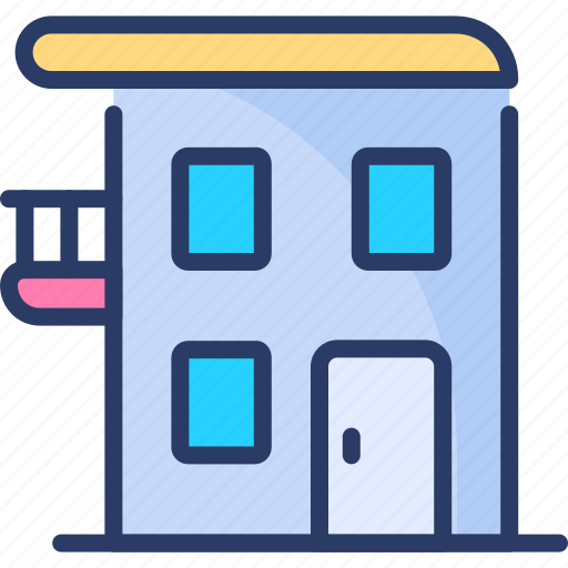 Apartment, building, cottage, home, house, property, residential icon - Download on Iconfinder
