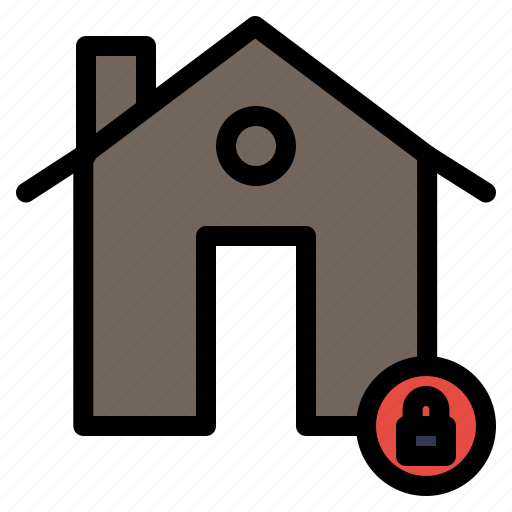 Buildings, estate, house, lock, protect icon - Download on Iconfinder