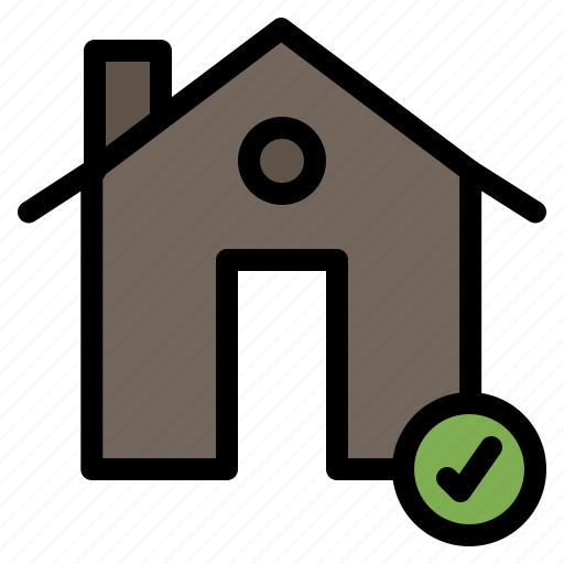 Buildings, check, complete, estate, house icon - Download on Iconfinder
