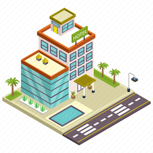 Motel, hotel, accommodation, hotel building, hotel architecture icon - Download on Iconfinder