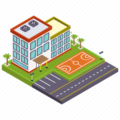 Game complex, sports complex, sports center, building, architecture icon - Download on Iconfinder