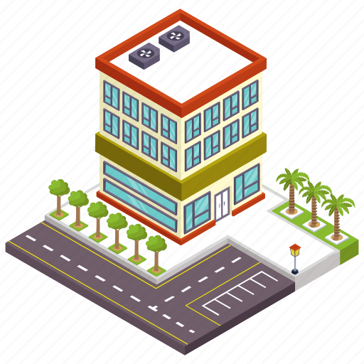 Commercial building, office, office building, corporate building, office architecture icon - Download on Iconfinder