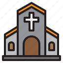 church, cross, christian, building, religion