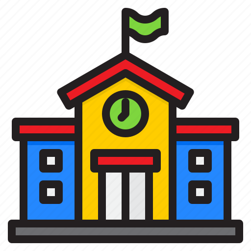 School, building, architecture, education, college icon - Download on Iconfinder