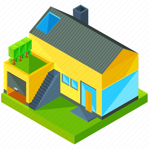 Building, estate, garage, home, house, modern, real icon - Download on Iconfinder