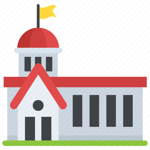 Building with flag, city hall, courthouse, government building, parliament house icon - Download on Iconfinder