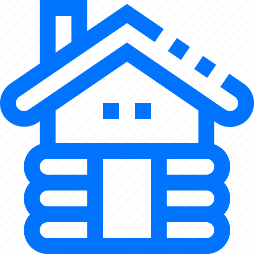Buildings, cabin, estate, front, home, real, tree icon - Download on Iconfinder