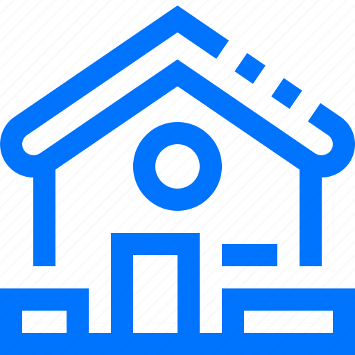 Buildings, estate, fence, front, home, house, real icon - Download on Iconfinder