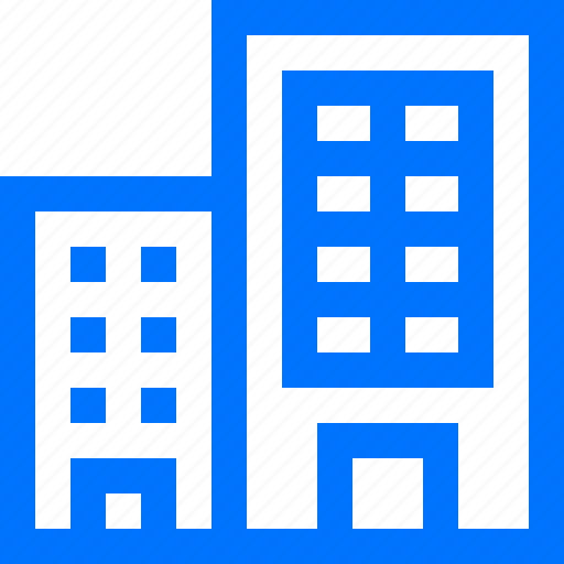 Building, buildings, estate, front, office, real, two icon - Download on Iconfinder