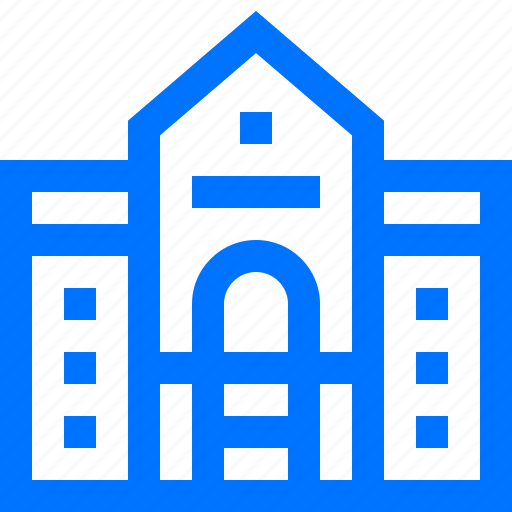 Building, buildings, estate, front, real, school icon - Download on Iconfinder
