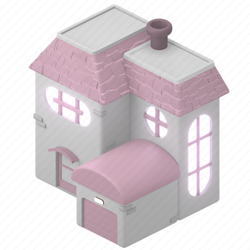 Real, estate, building, home, house, map, property 3D illustration - Download on Iconfinder