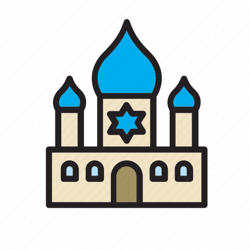 Architecture, building, construction, jewish, religion, religious, synagogue icon - Download on Iconfinder