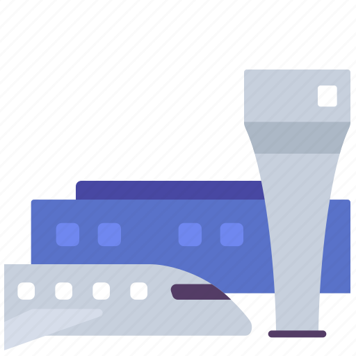 Airport, building, city, construction, fly, institution, plane icon - Download on Iconfinder