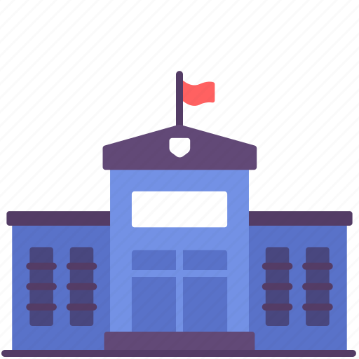 Building, city, construction, department, institution, police, station icon - Download on Iconfinder