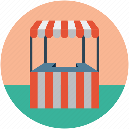 Fast food stand, food delivery stand, food stand, street cafe, street food stand icon - Download on Iconfinder