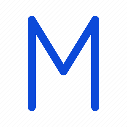 Alphabet, letter, m icon - Download on Iconfinder