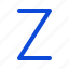 alphabet, letter, z 
