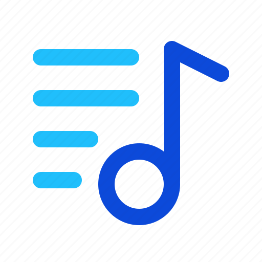 Nota, music, queue icon - Download on Iconfinder