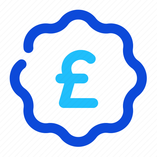 Badge, currency, money, pound icon - Download on Iconfinder