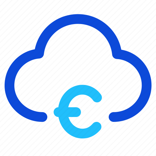 Cloud, currency, money, euro icon - Download on Iconfinder