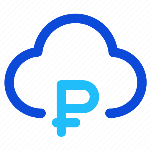 Cloud, currency, money, ruble icon - Download on Iconfinder