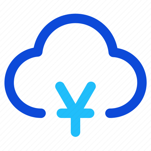Cloud, currency, money, yen, yuan icon - Download on Iconfinder