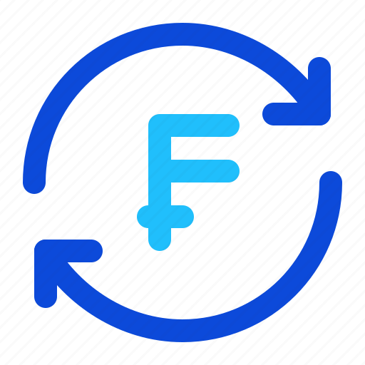 Conversion, rate, exchange, currency, franc icon - Download on Iconfinder