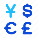 currencies, pound, euro, finance, money, exchange, dollar, conversion, yuan