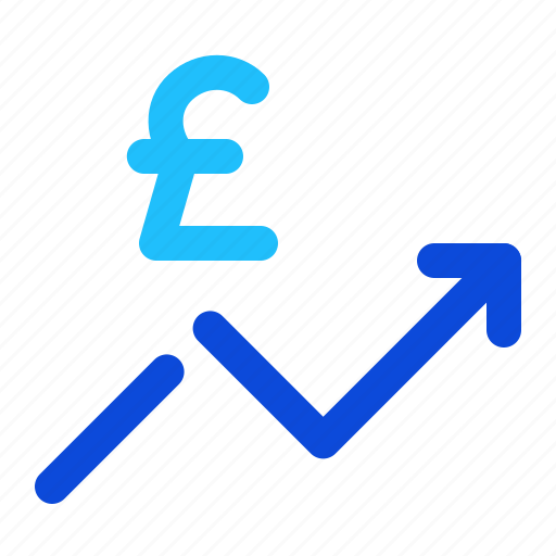 Growth, currency, money, rate, british, pound icon - Download on Iconfinder