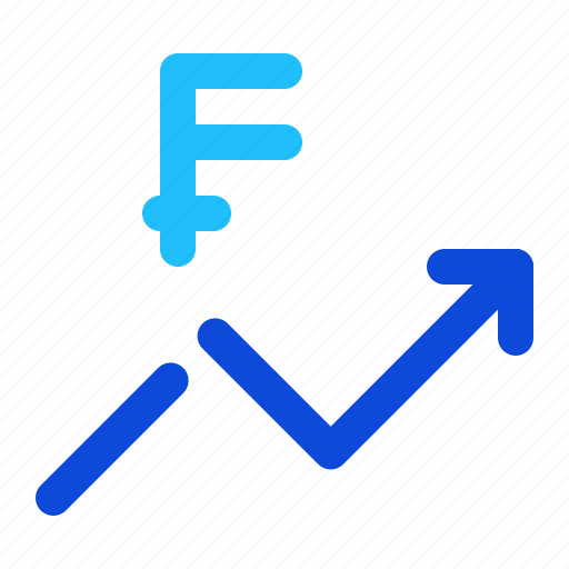 Growth, currency, money, rate, franc icon - Download on Iconfinder
