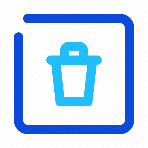 Trash, bin, can, square icon - Download on Iconfinder