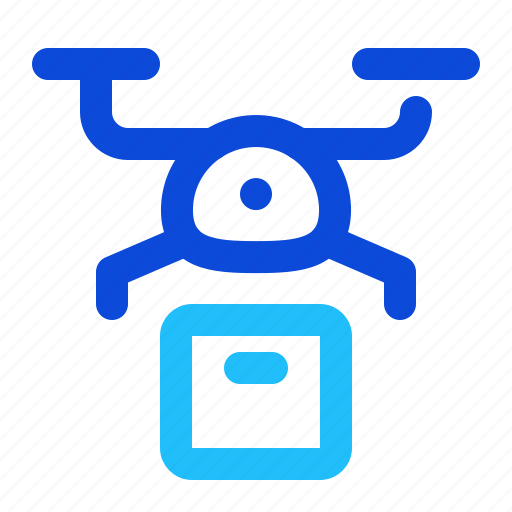 Drone, delivery, box, package icon - Download on Iconfinder
