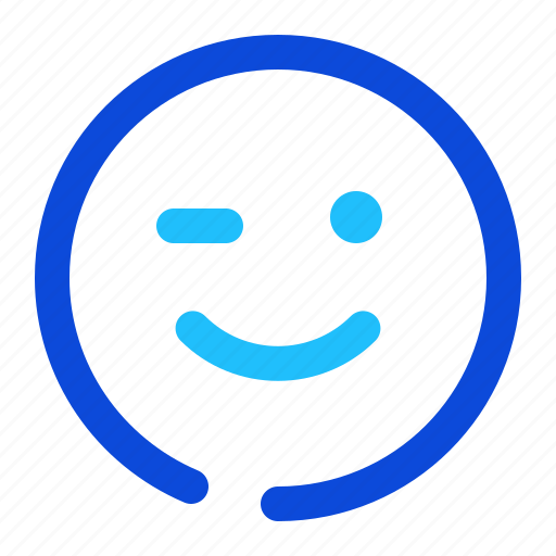 Emoji, smile, blink icon - Download on Iconfinder